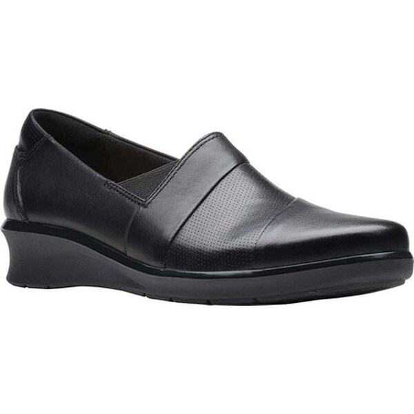 black leather loafers womens sale