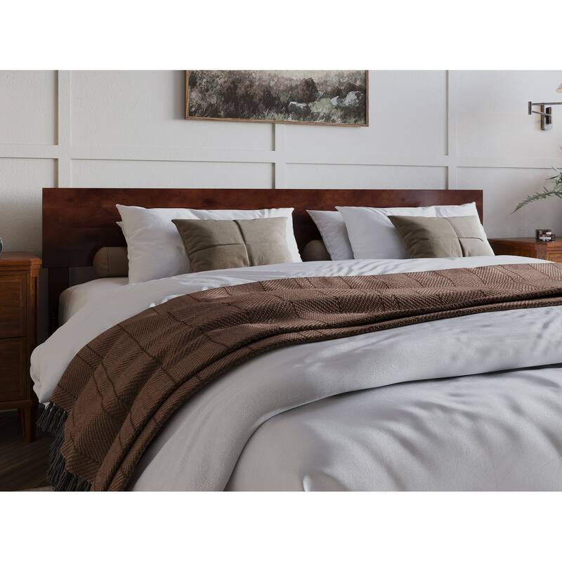 Aria Solid Wood Modern Low Profile Platform Bed