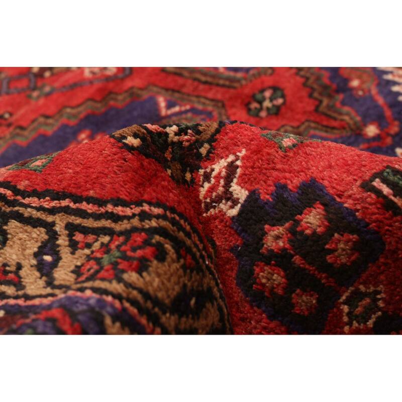 ECARPETGALLERY Hand-knotted Andelz Red Wool Rug - 4'4 x 7'4