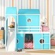 preview thumbnail 2 of 14, Fun and Durable Full Bunk Bed with Slide, Castle Elements, and Semi-Enclosed Space for Kids, Strong Support and Safety Features