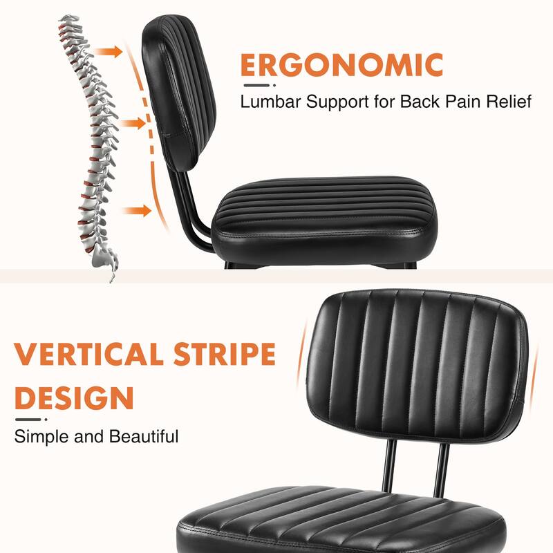 Comfy Kitchen Chair with Adjustable Foot, set of 2