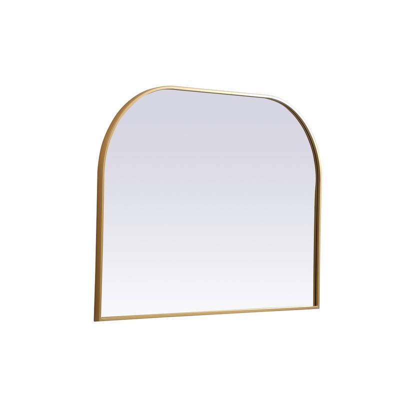 Indigo Home Metal Frame Arch Mirror 40x30 Inch