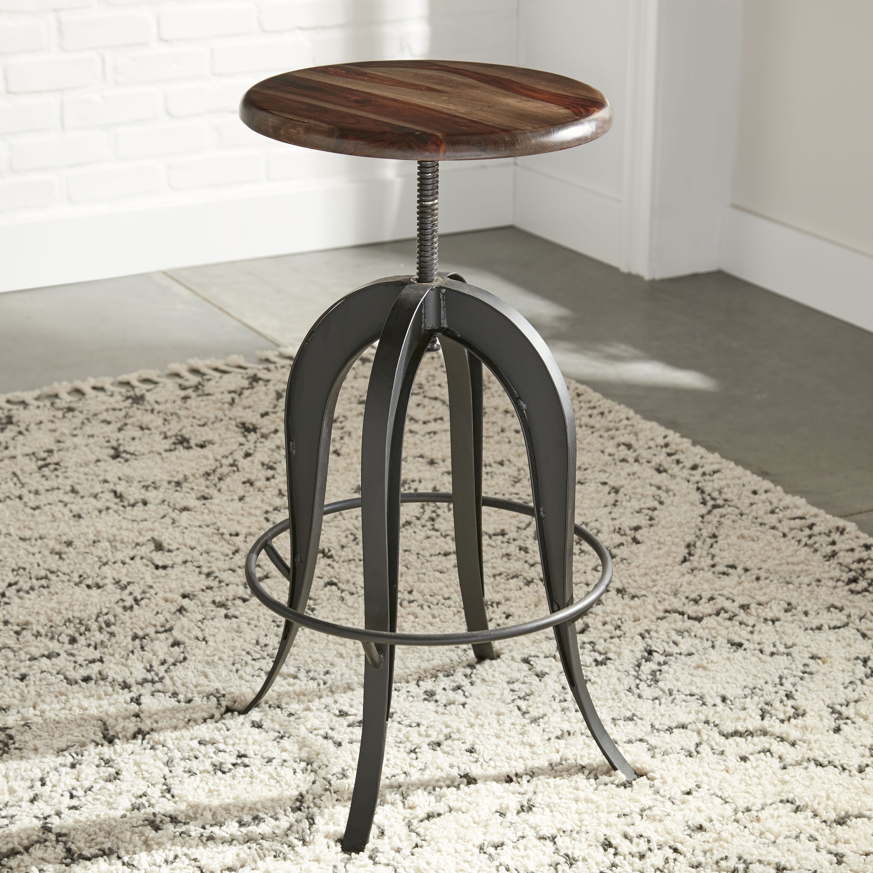Lawrence white bar stool outlet by greyson living