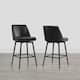 Option Black Faux Leather