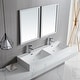 preview thumbnail 8 of 7, 48-Inch Bathroom Dual Basin Trough Sink with Towel Racks - 47.8" x 16.5" x 5.7"