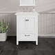 preview thumbnail 1 of 11, Eviva Britney 24" Bath Vanity with White Carrara Quartz Top