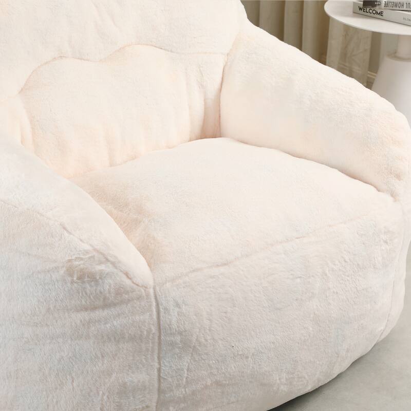 Bean Bag Chair, Bean Bag Sofa Chair with Armrests Stuffed High-Density Foam, Lazy Sofa Comfy Chairs BeanBag Chair for Adults