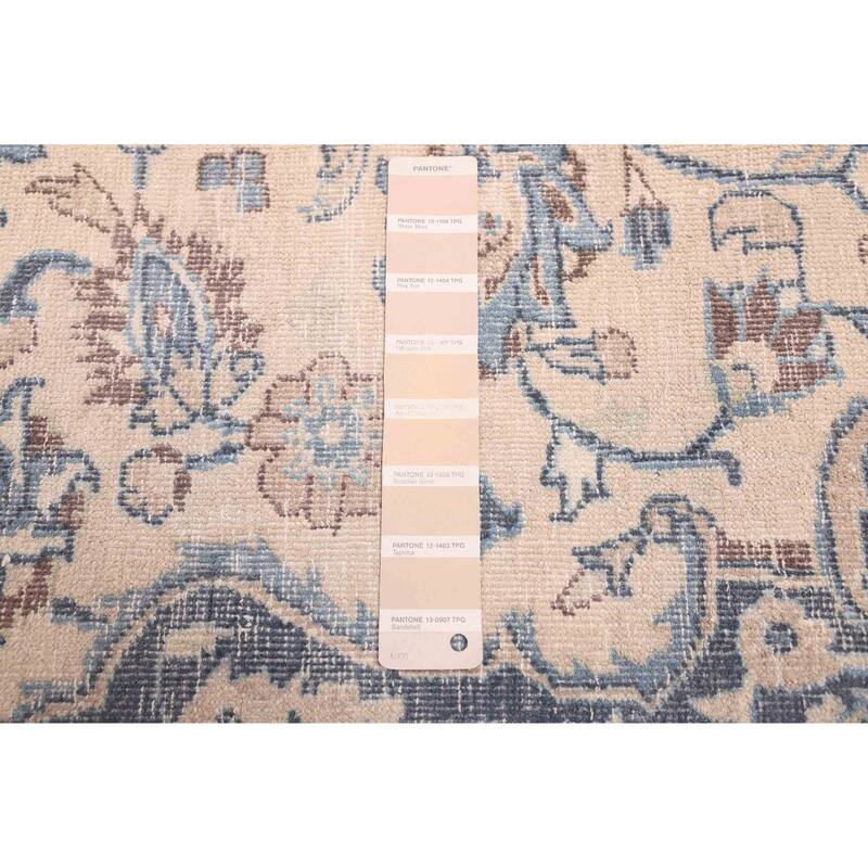 ECARPETGALLERY Hand-knotted Antalya Vintage Beige Wool Rug - 6'6 x 9'9