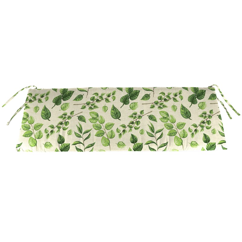 59" x 16" Outdoor Bench Cushion with Ties - 16'' L x 59'' W x 3'' H - Natik Aloe