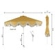 preview thumbnail 23 of 157, 9ft Tassel Patio Umbrella Auto-Tilt, Crank , by JONATHAN Y
