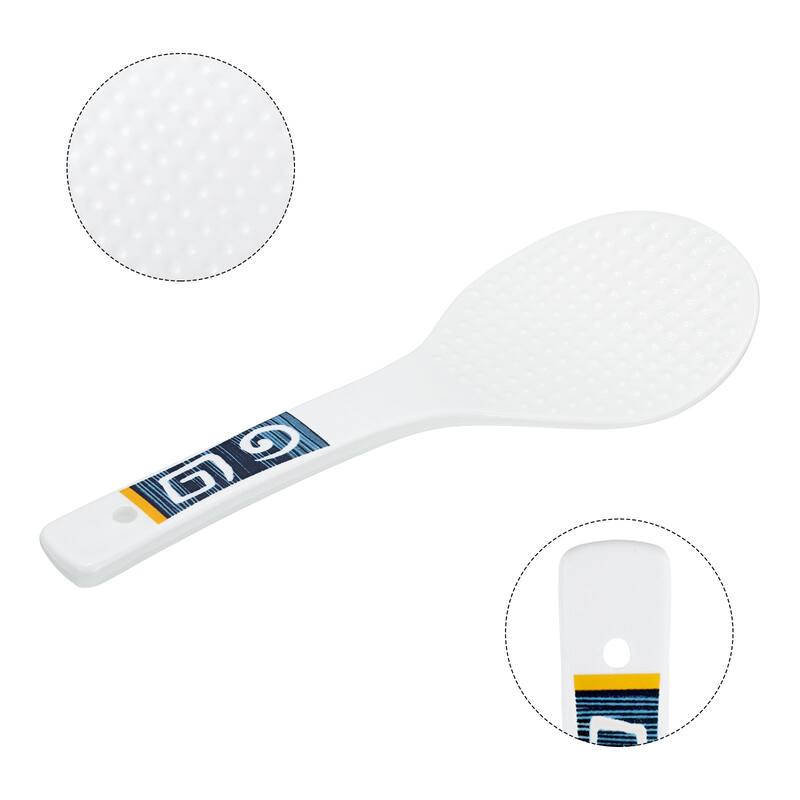 Rice Paddle Ceramic, White Set of 4 Rice Spatula for Rice, Mashed Potato, Cheese