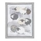 preview thumbnail 3 of 8, Lambs & Ivy Sleepy Sheep 5-Piece Gray/White Watercolor Baby Crib Bedding Set