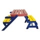 preview thumbnail 20 of 22, Kid's Multi-functional Arm Chair,table+ 2 Benches (All-in-one)