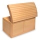 preview thumbnail 15 of 33, Hardwood Barrel Top Toy Chest