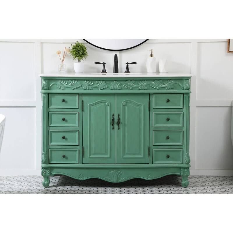 Elegant Lighting VF-1039 Bordeaux 48" Free Standing Single Basin