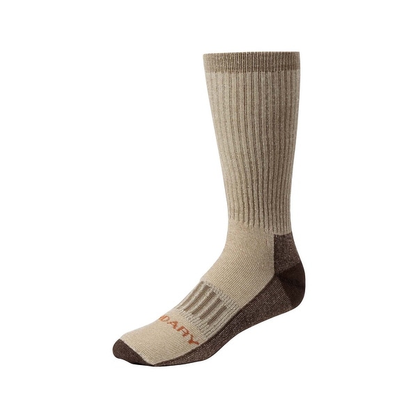 Legendary Whitetails Men's HuntGuard Nanotec Merino Wool Crew Sock - KHAKI