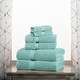 preview thumbnail 47 of 71, Superior Egyptian Cotton Pile Heavyweight 6-Piece Towel Set 6-Piece Set - Turquoise