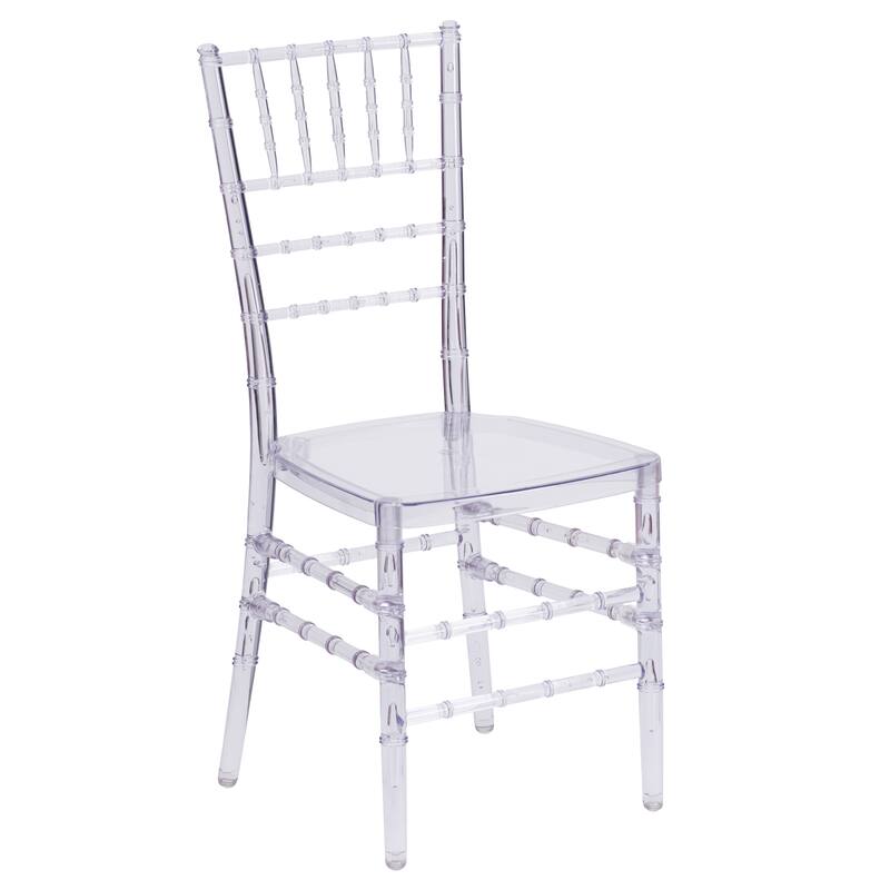Crystal Ice Stacking Chiavari Chair (Set of 2) - N/A