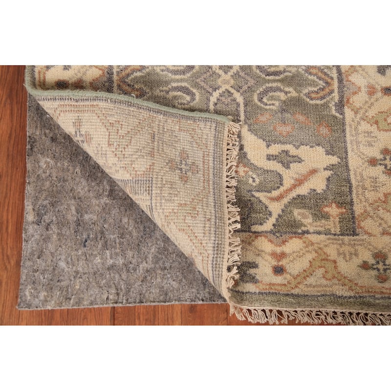 All-Over Oushak Oriental Runner Rug Handmade Wool Carpet - 2'8" x 11'6"