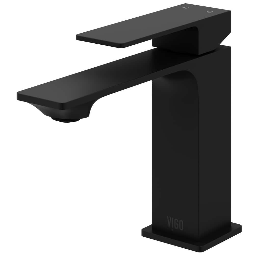 VIGO Dunn 6" H Single Handle Single Hole Bathroom Faucet