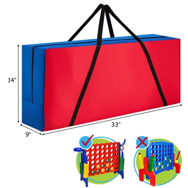Costway Giant 4 in A Row Storage Bag Carrying Bag for Jumbo 4-to-Score - See Details