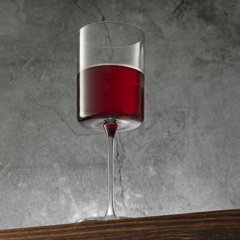 JoyJolt Claire European Crystal Red Wine Glasses 14 oz, Set of 2 - 14 oz