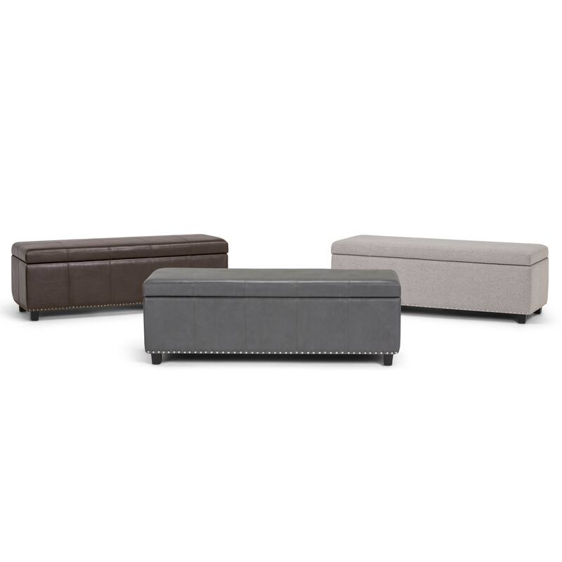 WYNDENHALL Stanford Upholstered Storage Ottoman