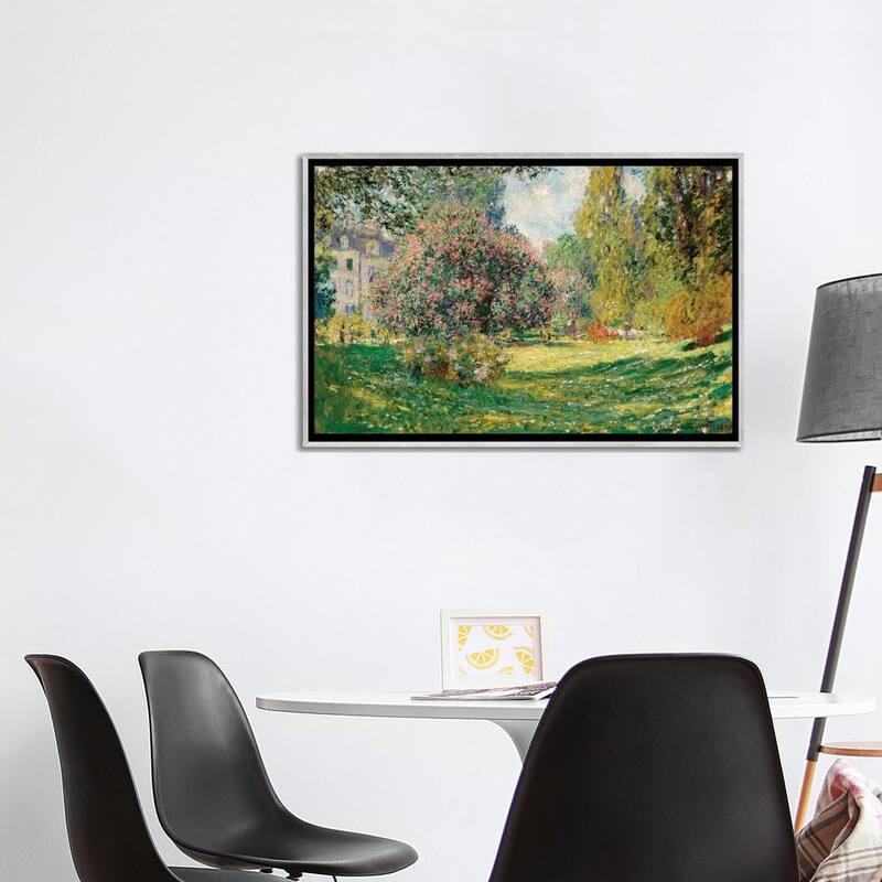 iCanvas "Landscape-The Parc Monceau" by Claude Monet Framed