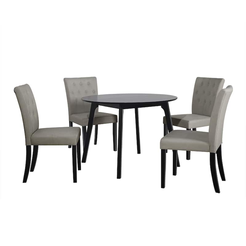 CraftPorch Glam 5-Piece Wooden Dining Chair