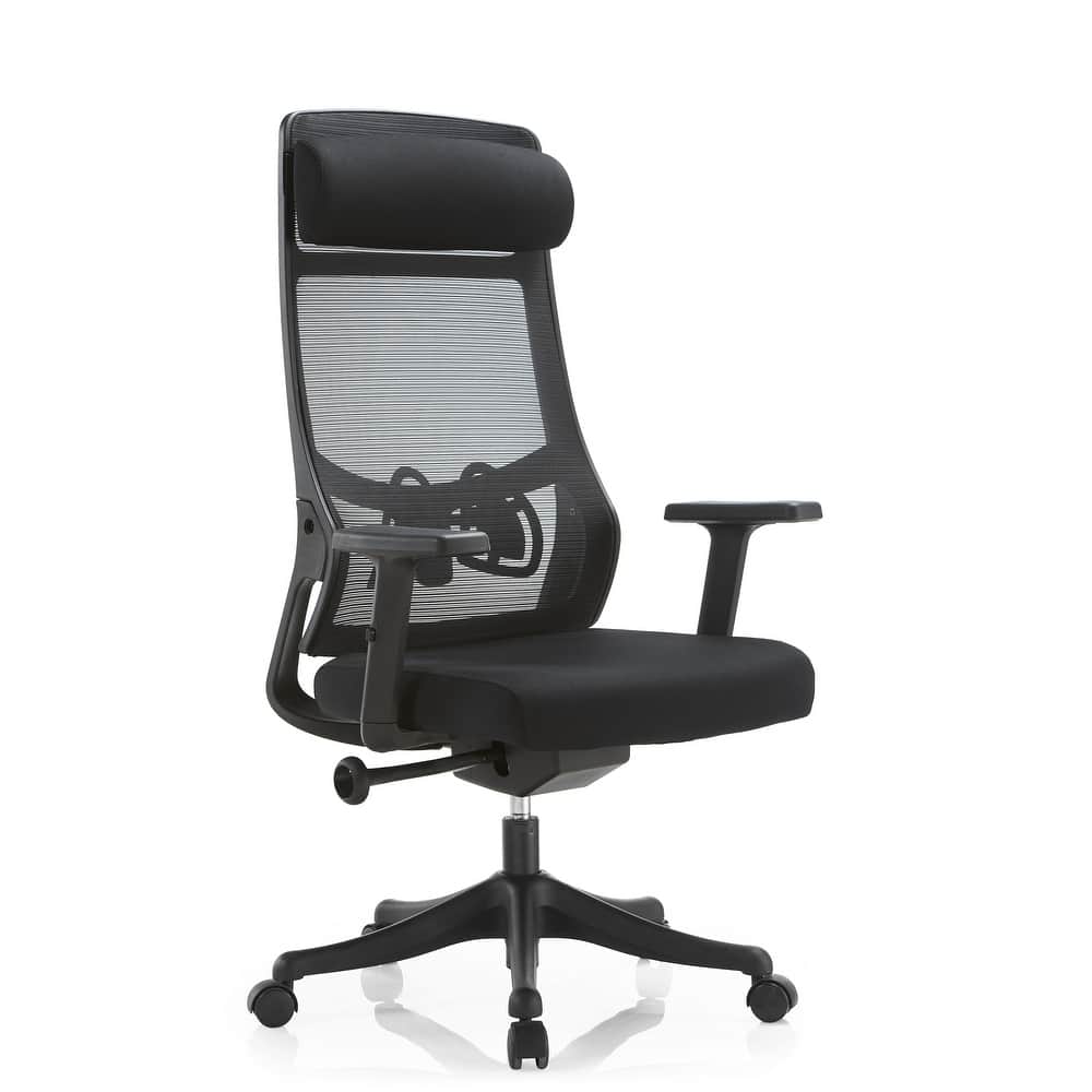 Dale Series Adjustable Swivel Mesh Back Office Desk Chair with Arms and Padded Seat for Home Office and Conference Room