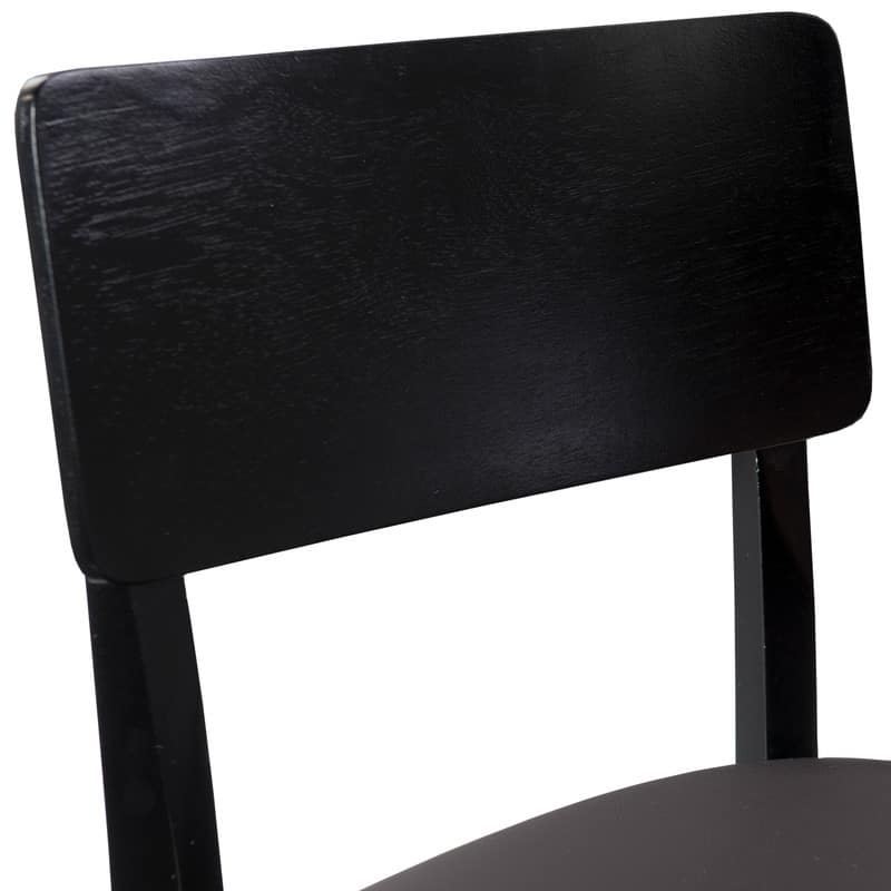 Linon Lovell Black Stationary Bar Stool - N/A