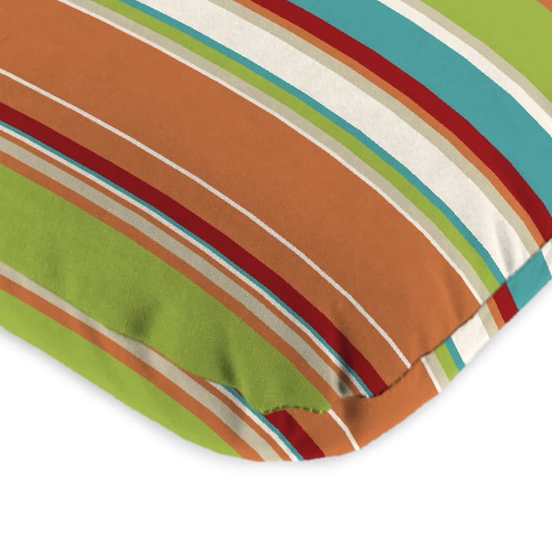 74" x 22" Outdoor Chaise Lounge Cushion with Ties and Loop - 74'' L x 22'' W x 5'' H