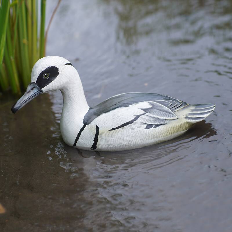 Novica Handmade White Smew Wood Statuette