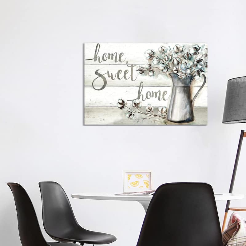 iCanvas "Farmhouse Cotton Home Sweet Home" by Tre Sorelle Studios Canvas Print - 26x40x1.5