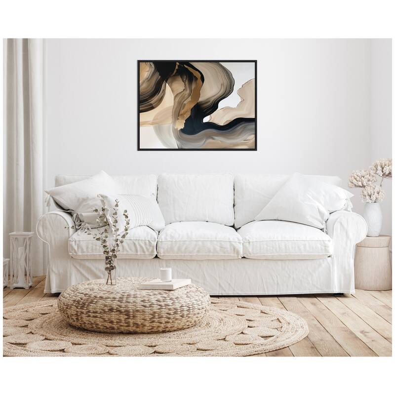 Kate and Laurel Sylvie Abstract Dream I Framed Canvas by Amy Lighthall