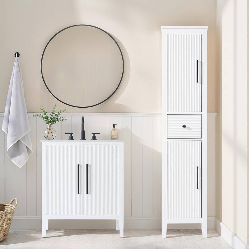 Kensington 16-28 Inch Bath Storage Cabinet