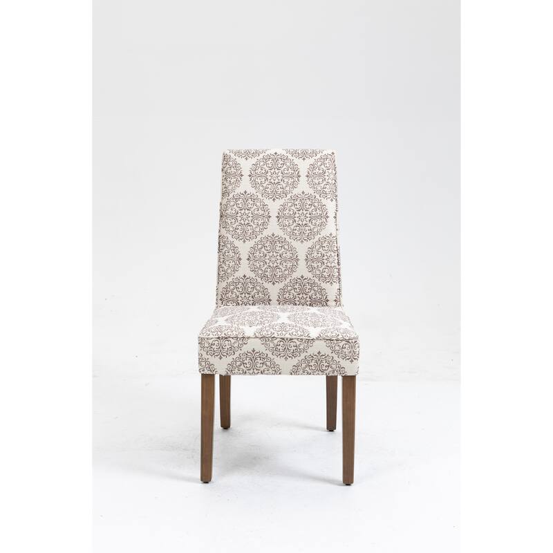 Dining Accent Chairs Set of 2, Modern Armless Side Chair for Kitchen Living Room, Dark Grey