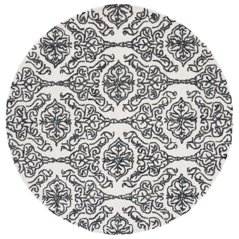 SAFAVIEH Handmade Blossom Mahalia Modern Floral Wool Rug
