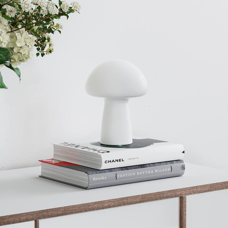 Modern Glass Mushroom Bedside Table Lamps