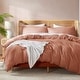 preview thumbnail 42 of 175, Nestl Ultra Soft Double Brushed Microfiber Duvet Cover Set with Button Closure Rust - California King