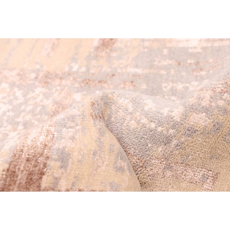 ECARPETGALLERY Hand-knotted Legacy Cream Silk, Wool Rug - 9'11 x 13'8