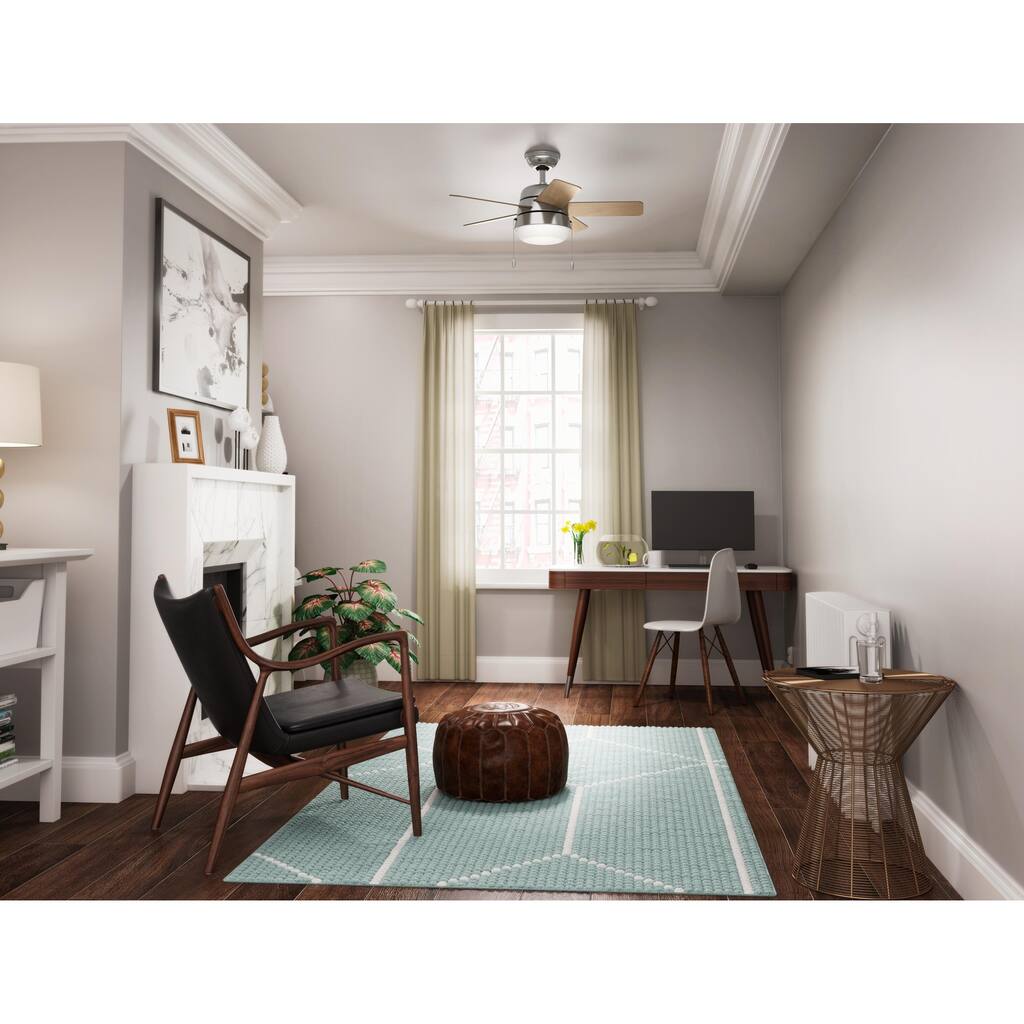 Hunter 36" Tarrant Ceiling Fan with LED Light, Pull Chain - Contemporary, Transitional