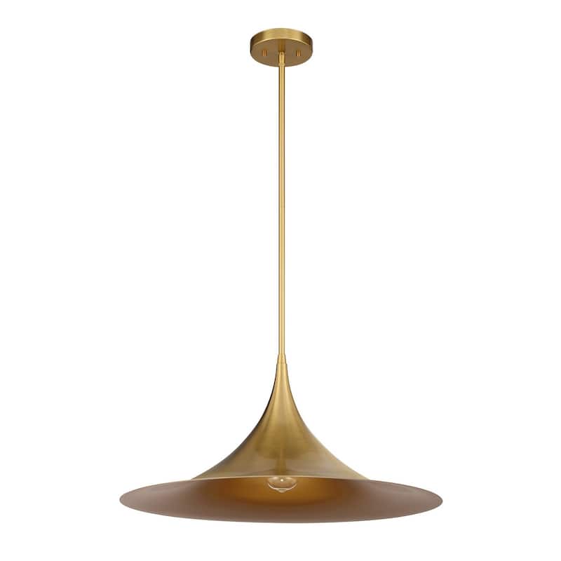 Bowdin 1-Light Pendant - Warm Brass