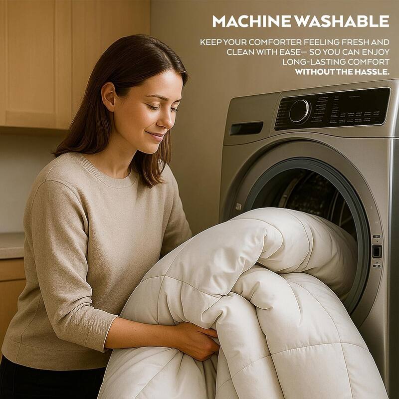 Thomasville Down Alternative White Cotton Comforter