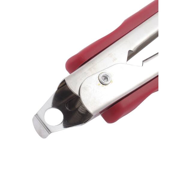 Shop Unique Bargains Stainless Steel Lock Design Bread Cake Toothed Food Tong Kitchen Tools 8 5 Long Overstock 18405662
