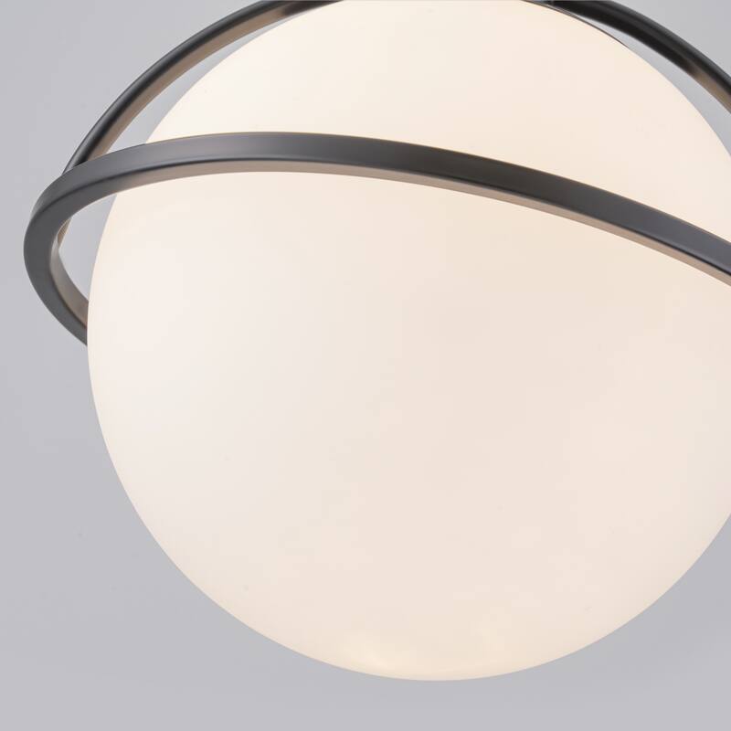 Starsky 1-Light Modern Globe Single Glass Pendant Light