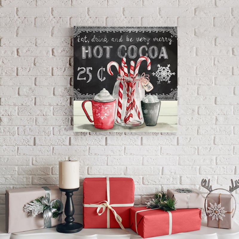 Peppermint Cocoa-Premium Gallery Wrapped Canvas - Ready to Hang
