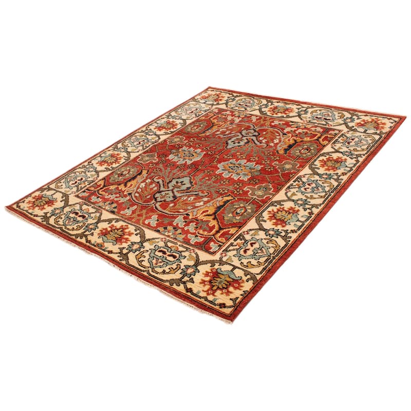 ECARPETGALLERY Hand-knotted Jules Serapi Dark Copper Wool Rug - 8'0 x 9'10