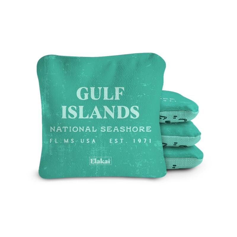 Gulf Islands Shore Dual Sided Pro Cornhole Bags (Set of 4) - Turquoise