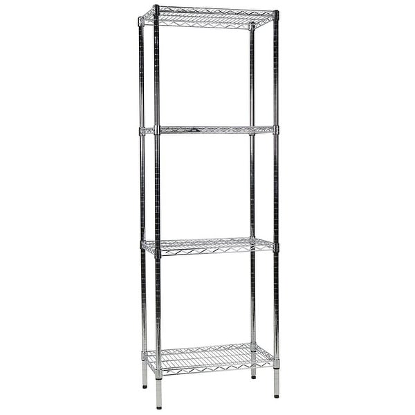 Apollo Hardware Commercial Grade Chrome 4 Shelf Nsf Wire Apollo Hardware Commercial Grade Chrome 4 Shelf Nsf Wire Shelving Rack 14 X24